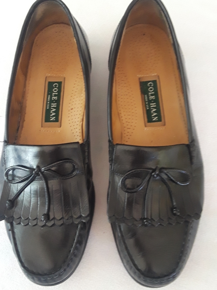 Cole Haan Men's Brown Leather Tassel  Loafer  10 1/2